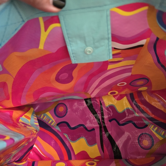 Fashion Bag of Audrey Hepburn Resuable Tote Shopping Bag W/Zipper Pouch - Picture 3 of 10